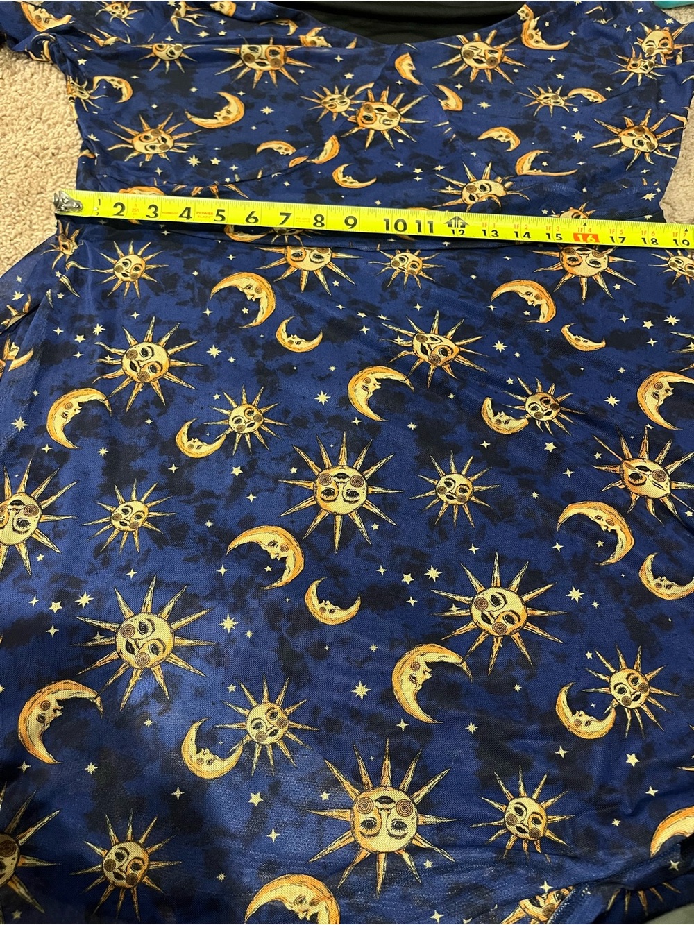 COSMIC AURA HOT TOPIC Celestial print mesh dress - Picture 4 of 10